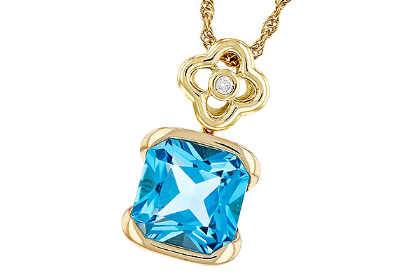 H294-46122: NECKLACE 3.50 BLUE TOPAZ 3.52 TGW (9MM BT)