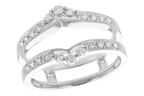 H294-48849: D111-74295 GUARD RG IN PLATINUM .28 TW