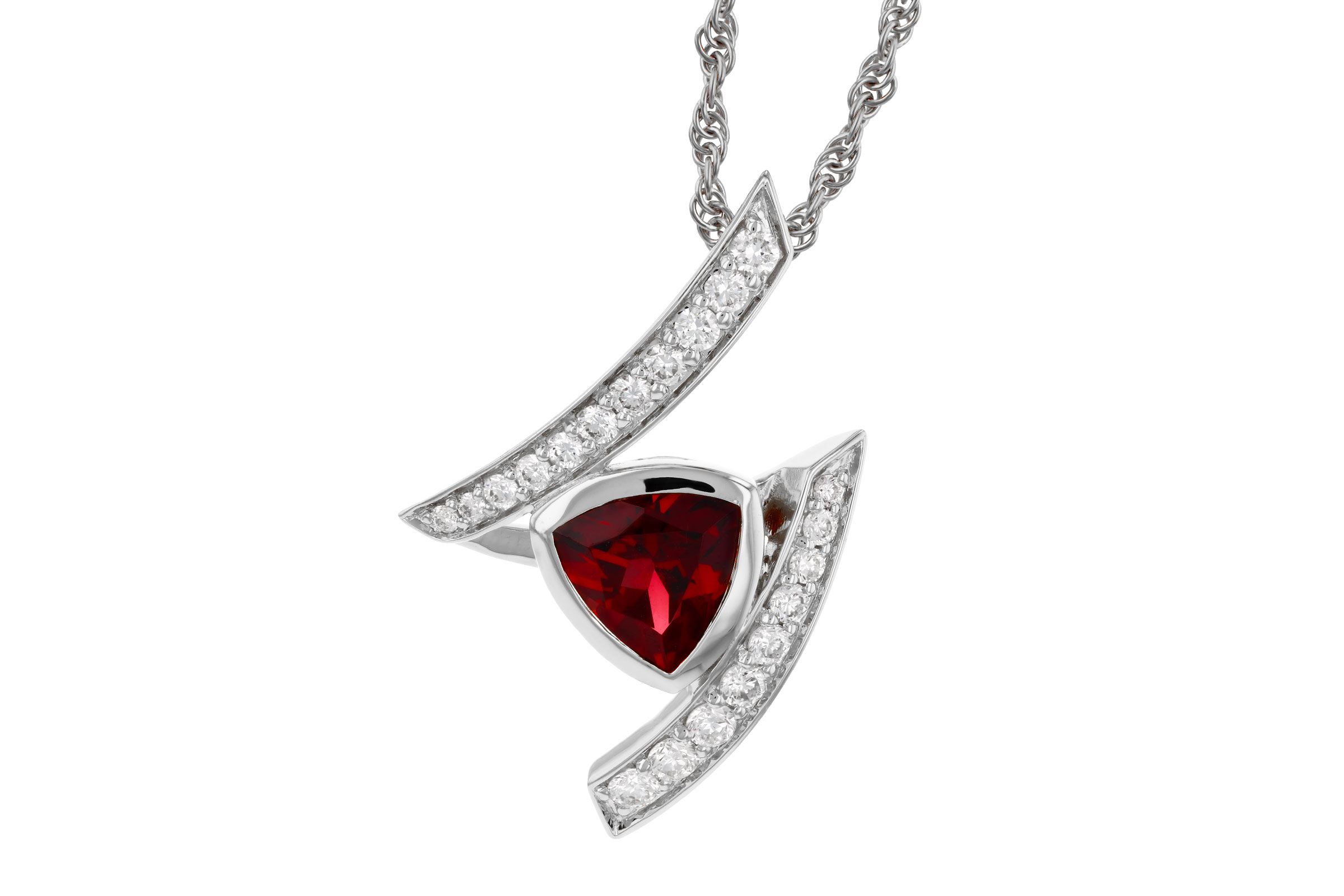 H294-48867: NECKLACE .84 GARNET 1.03 TGW (6MM GAR)