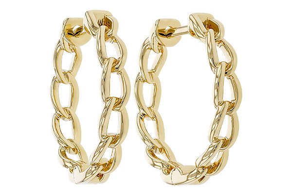 K293-56140: GOLD EARRINGS (18MM)