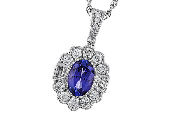K293-56149: NECKLACE .80 TANZANITE 1.15 TGW (7x5MM OV)