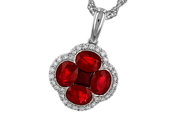 K293-57003: NECKLACE 1.72 RUBY 1.87 TGW