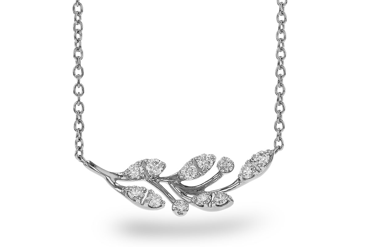 K293-57912: NECKLACE .32 TW (18")