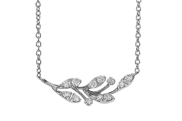 K293-57912: NECKLACE .32 TW (18")