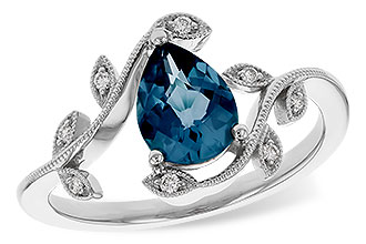K293-58876: LDS RG 1.20 LONDON BLUE TOPAZ 1.26 TGW (8x6MM LBT)
