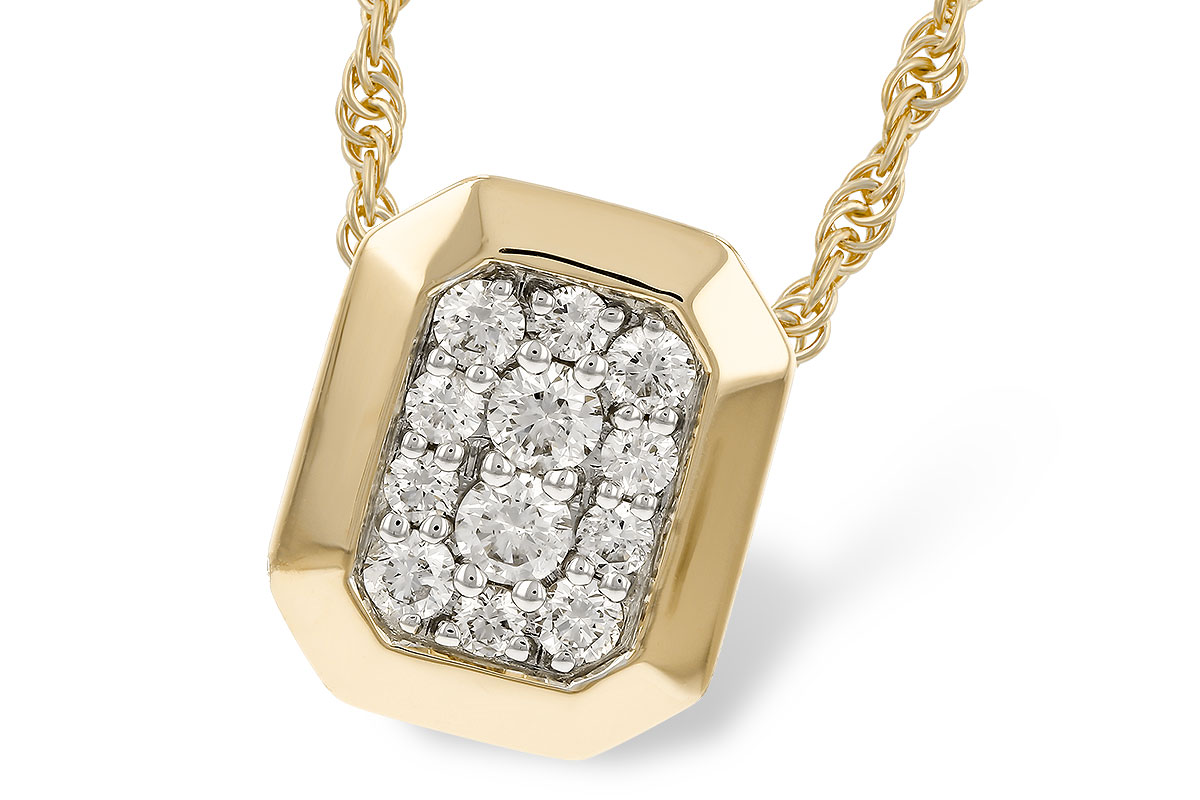 K293-61558: NECKLACE .25 TW
