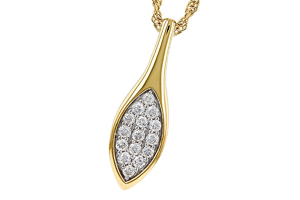 K293-61631: NECKLACE .20 TW