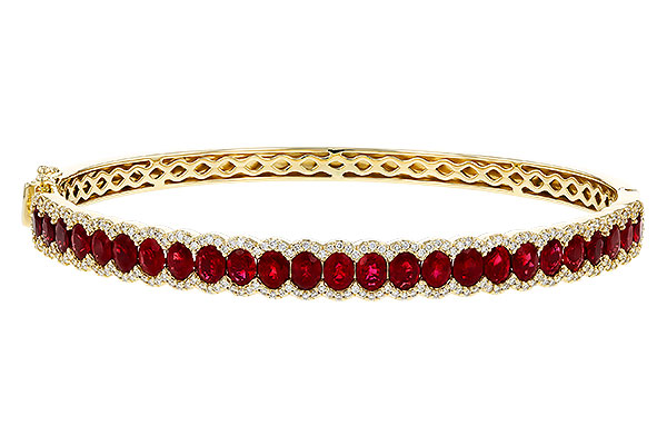 K293-62458: BANGLE 5.04 TW RUBY 5.60 TGW