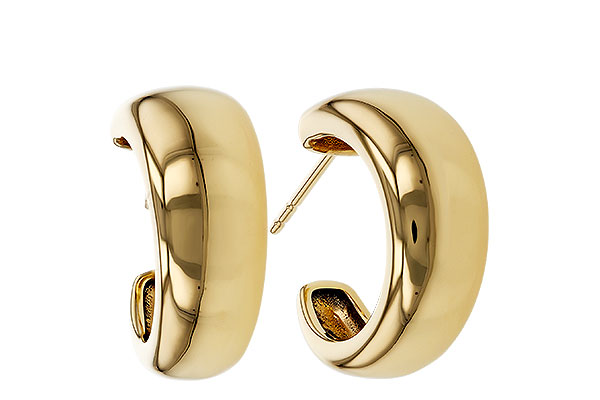 K293-62476: GOLD EARRINGS (16MM)