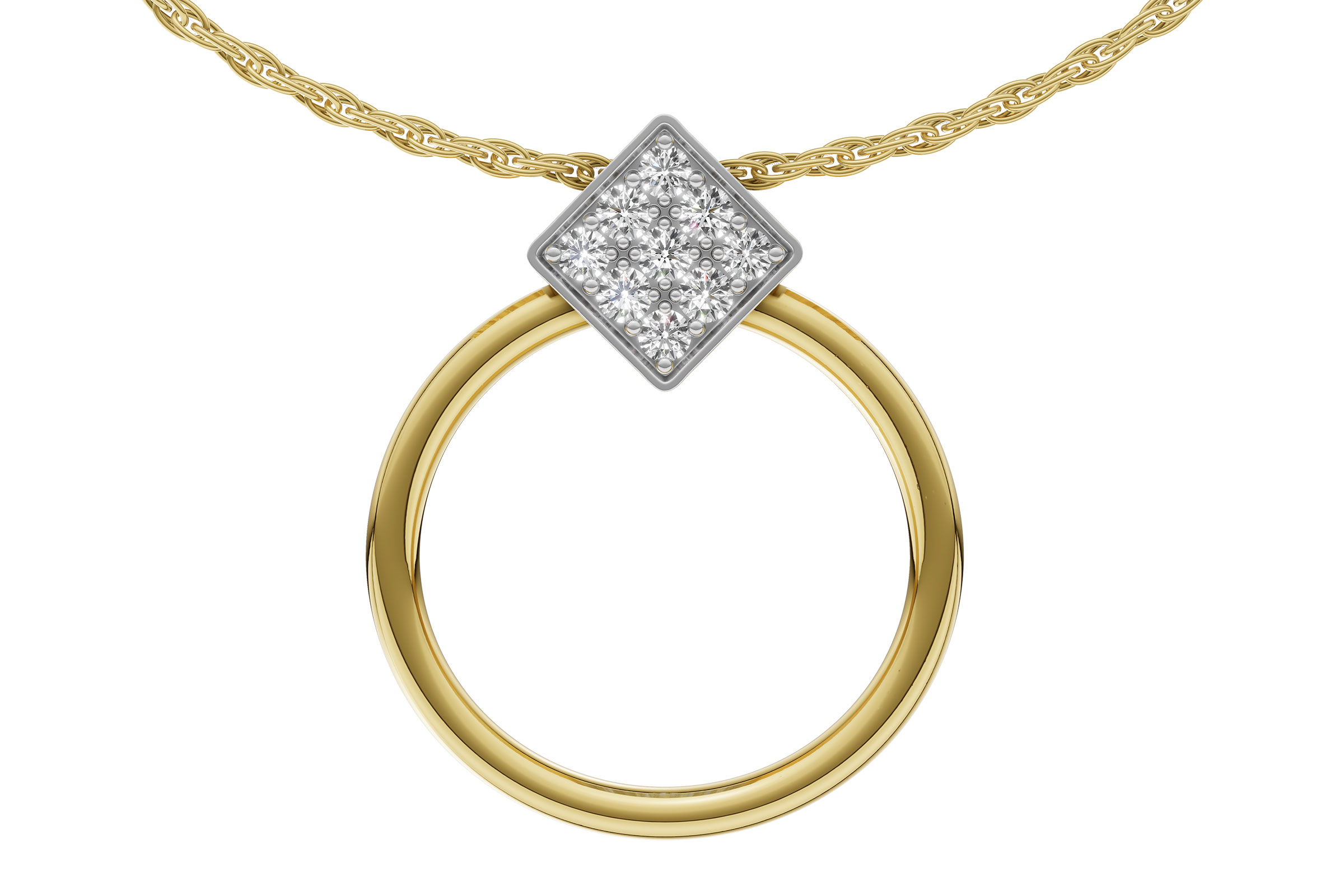 K294-47031: NECKLACE .25 TW