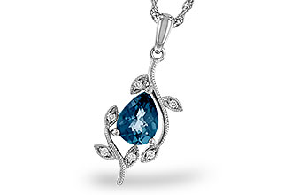 L293-58876: NECK 1.20 LONDON BLUE TOPAZ 1.25 TGW (8x6MM LBT)