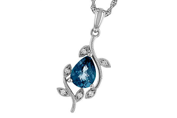 L293-58876: NECK 1.20 LONDON BLUE TOPAZ 1.25 TGW (8x6MM LBT)