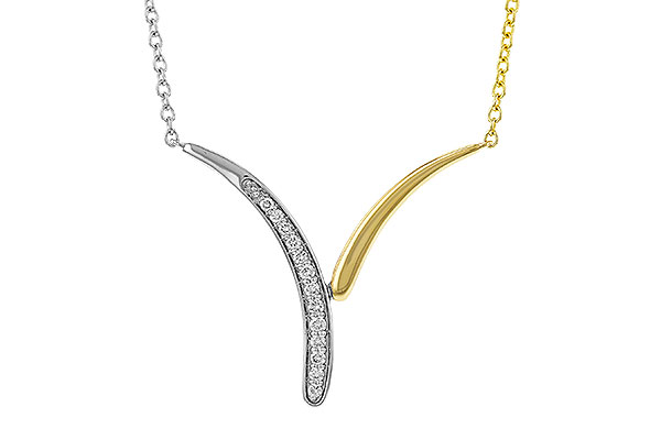 L293-59794: NECKLACE .12 TW (18")