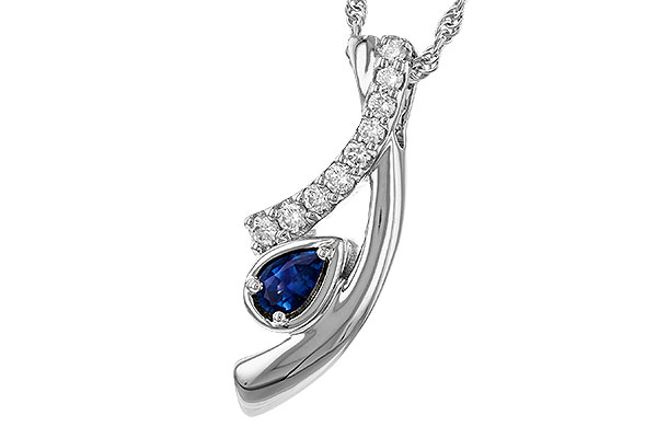 L293-60640: NECKLACE .23 SAPP .40 TGW (5x3 SAPP)
