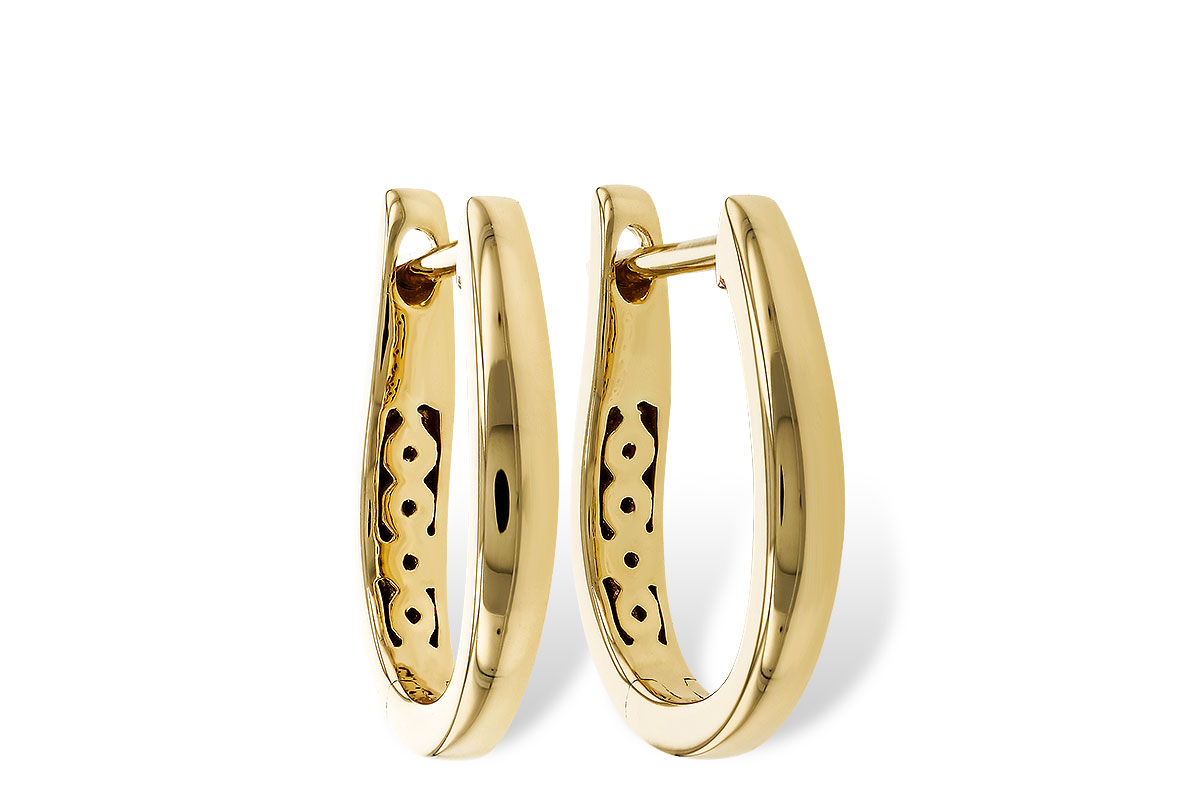 L293-60703: GOLD EARRINGS (15MM)
