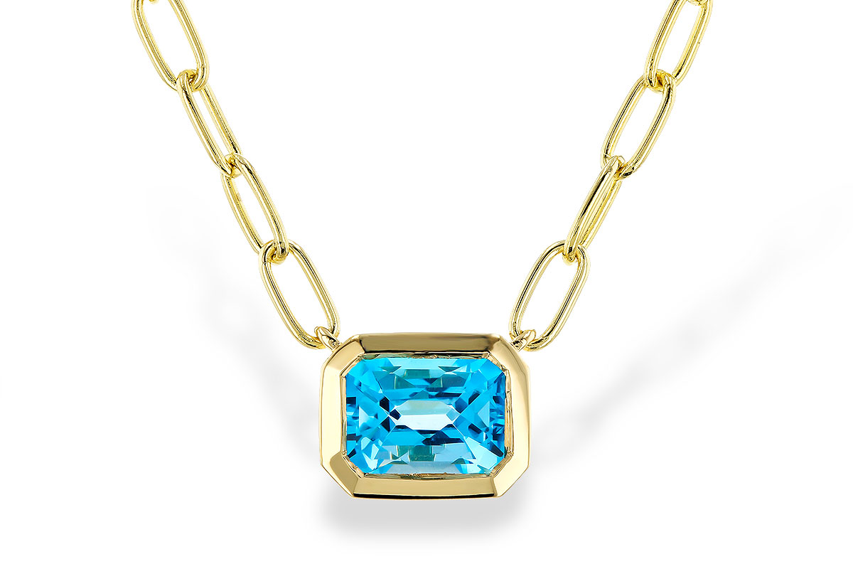 L293-60712: NECKLACE 1.20 SWISS BLUE TOPAZ (18")