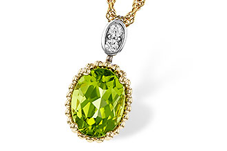 L293-62521: NECKLACE 1.22 PERIDOT 1.25 TGW (8x6MM OV)