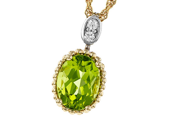 L293-62521: NECKLACE 1.22 PERIDOT 1.25 TGW (8x6MM OV)