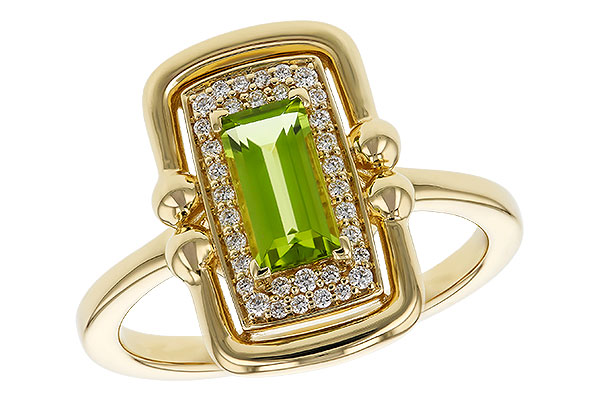 L293-63376: LDS RG .72 PERIDOT .84 TGW (8x4MM PER)