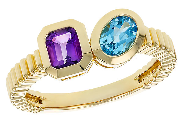 L293-63385: LDS RG .82 TW SEMI-PRECIOUS (AMY,SWISS BT)