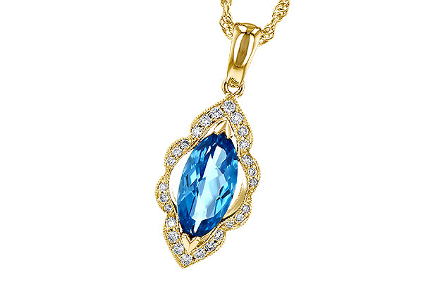 M291-79803: NECK 1.26 BLUE TOPAZ 1.37 TGW
