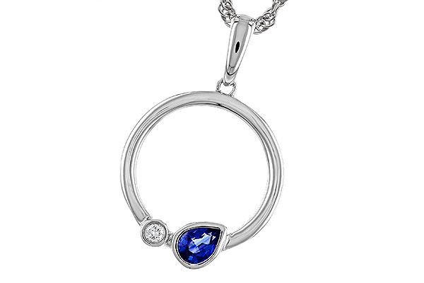M293-57076: NECKLACE .26 SAPPHIRE .28 TGW