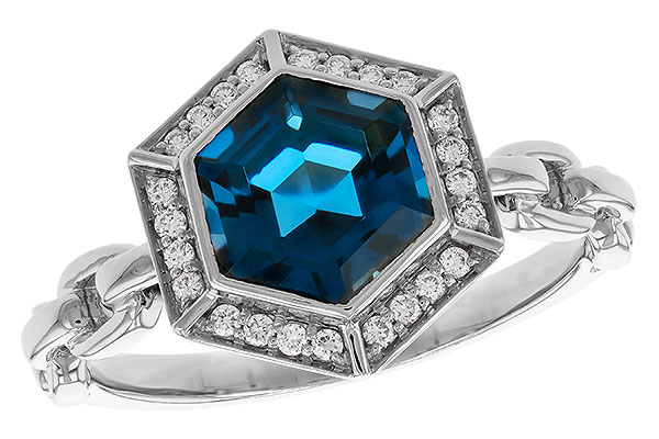 M293-60676: LDS RG 2.03 LONDON BLUE TOPAZ 2.14 TGW (7.5MM LBT)