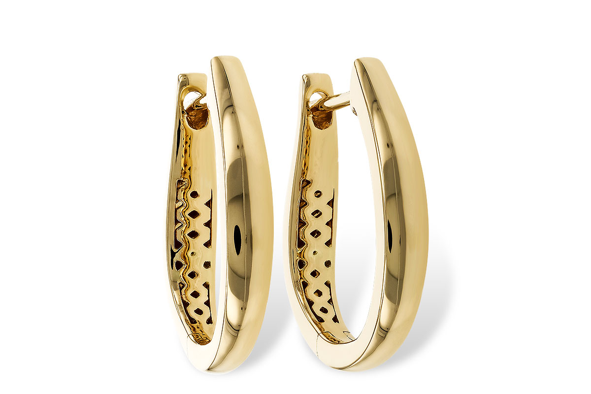 M293-60712: GOLD EARRINGS (17MM)