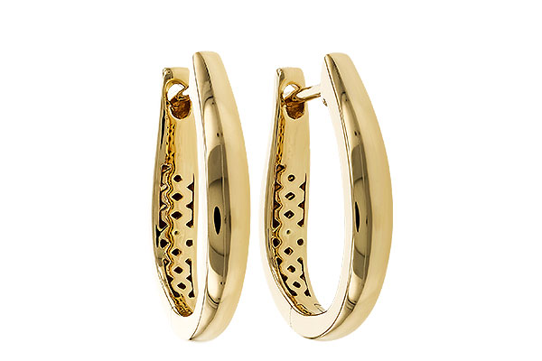 M293-60712: GOLD EARRINGS (17MM)