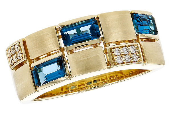 M293-61612: LDS RG .94 LONDON BLUE TOPAZ 1.00 TGW