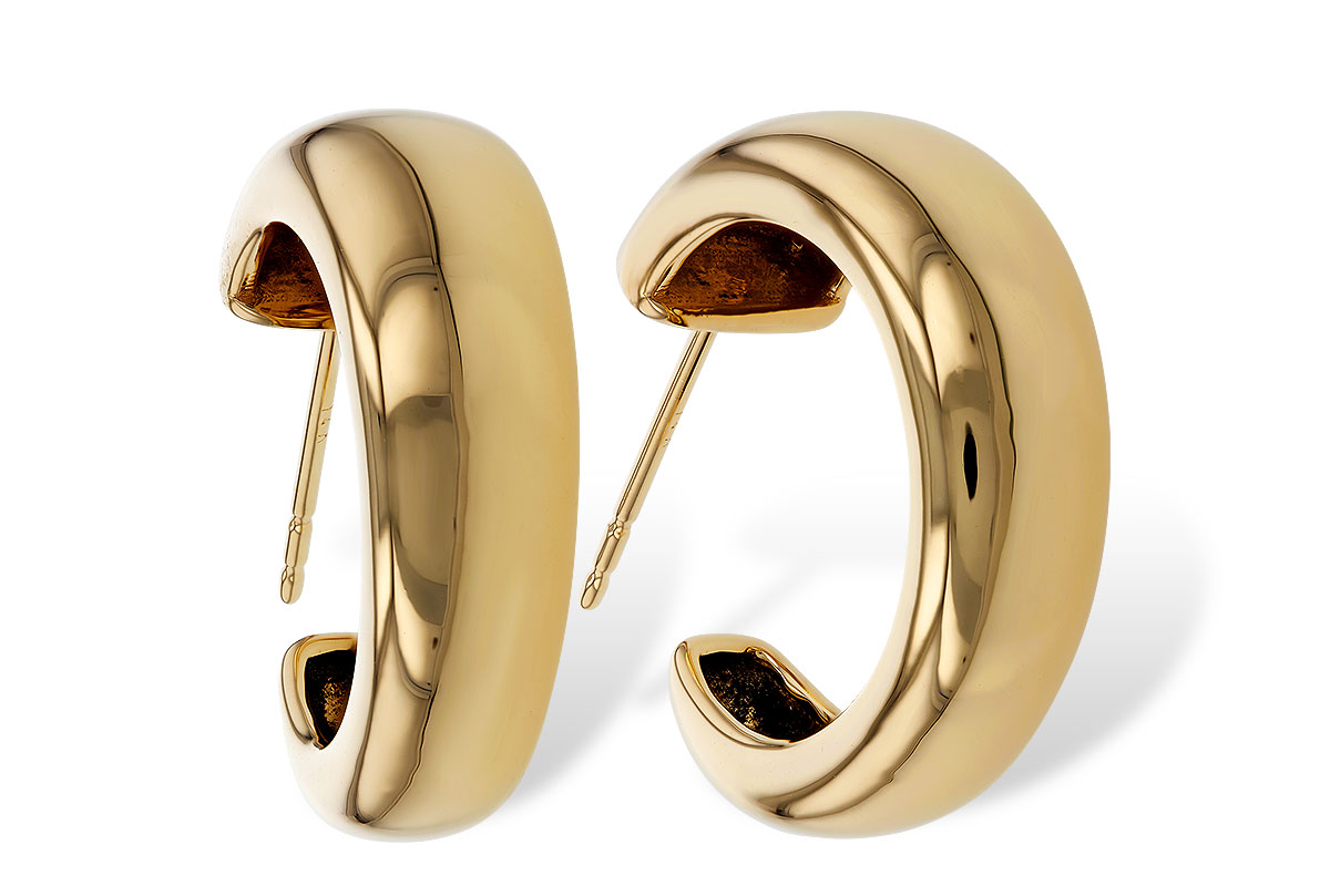 M293-62467: GOLD EARRINGS (20MM)