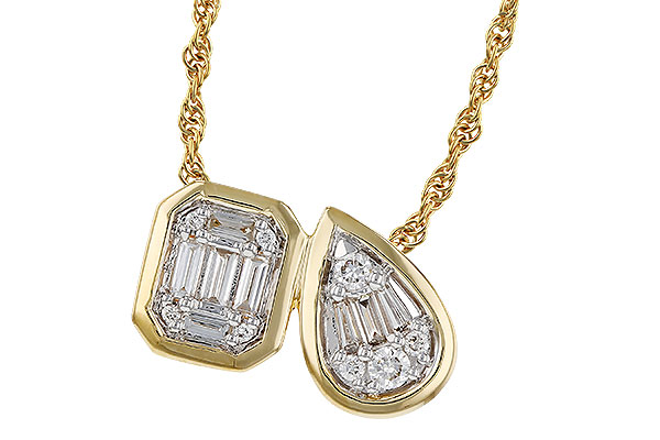M293-62512: NECKLACE .17 BAG .25 TW